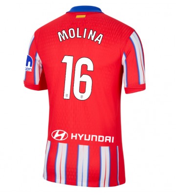 Atletico Madrid Nahuel Molina #16 Primera Equipación 2024-25 Manga Corta